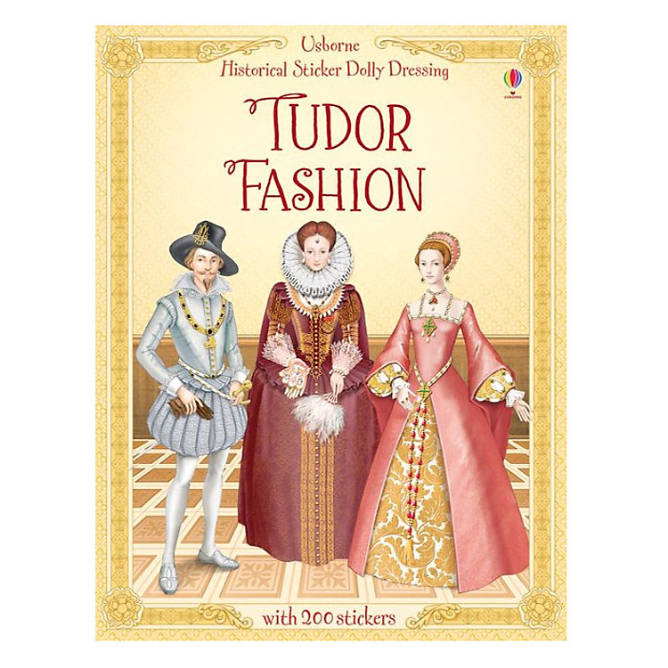 Sách Usborne Historical Sticker Dolly Dressing Tudor Fashion