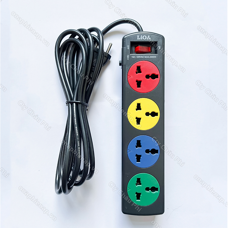 Ổ cắm có dây - Ổ điện an toàn - Ổ cắm điện đa năng - Ổ cắm điện Lioa ( 4 - 6 - 10 ổ cắm ) dây 5m và 3m Lioa - hàng chính hãng cao cấp