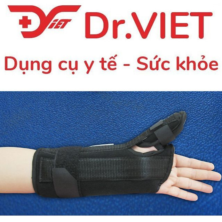 Nẹp cẳng tay ôm ngón cái GIAHU-028. Nẹp hợp kim nhôm, vải không dệt, vải có lỗ thoáng khí. Sơ cứu, cố định gãy xương, bong gân của ngón tay cái, ô mô cái và cổ tay. Cố định xương, khớp vùng cổ tay, bàn tay và ngón tay cái sau mổ hoặc sau chấn thương.