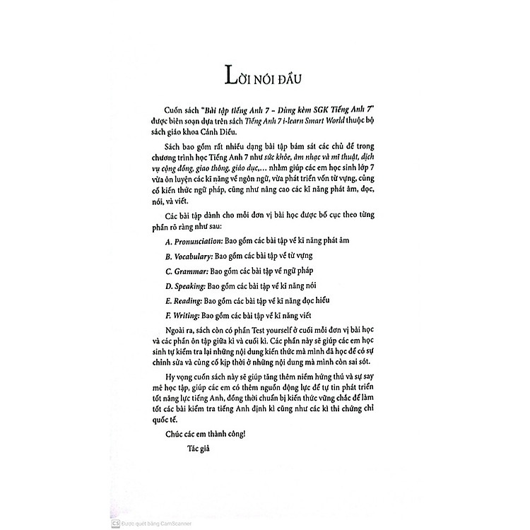 BÀI TẬP TIẾNG ANH 7 DÙNG KÈM SGK TIẾNG ANH 7 - BÁM SÁT SGK CÁNH DIỀU - Ảnh 3
