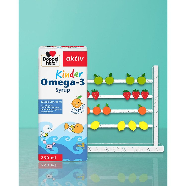 Doppelherz Aktiv Kinder Omega-3 Syrup Hàng chuẩn Tiết kiệm - Hình ảnh 4