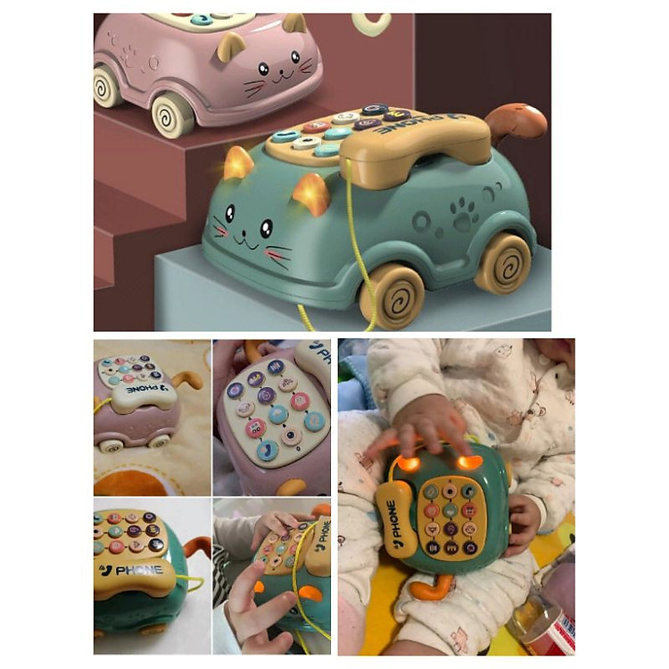 Điện Thoại Xe Kéo Mèo Cưng Chính hãng Giá tốt - Hình ảnh 5