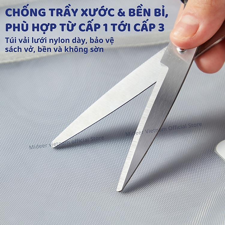 Túi lưới đựng tài liệu nhiều ngăn A4 Mideer - Màu xanh lá - Ảnh 7