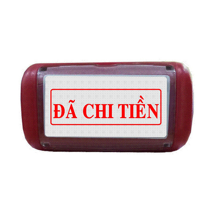 Con dấu liền mực Đã Chi Tiền (Mực đỏ)