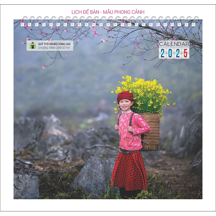 LỊCH BÀN Phong cảnh vùng cao 2025 - Lịch Cơm Có Thịt