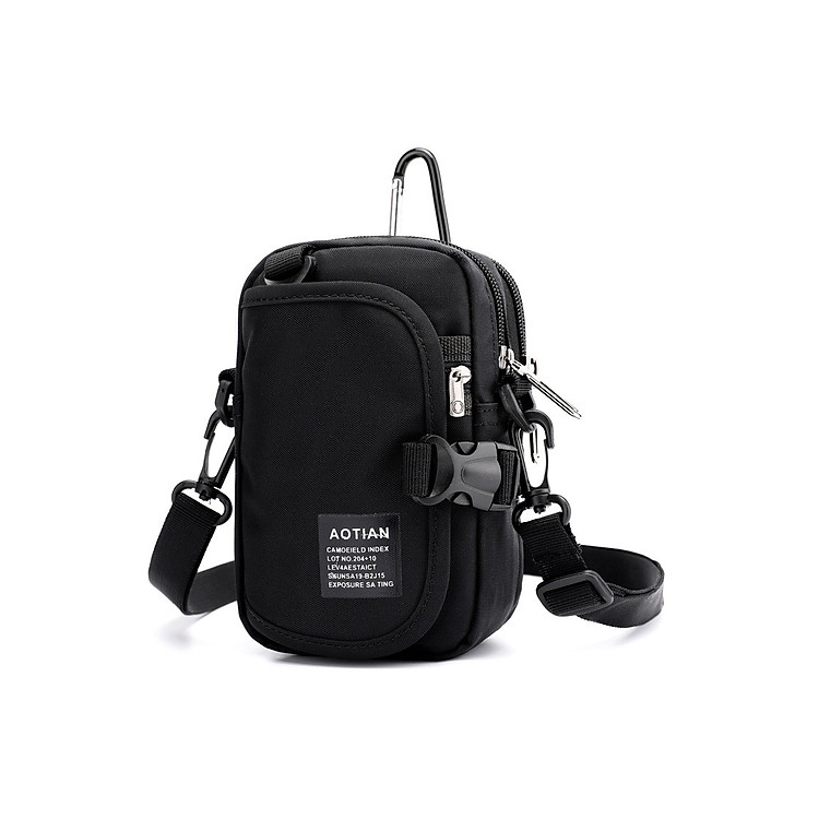 Túi Đeo Chéo, Túi Đeo Hông Tudu Nhỏ Gọn, Vải Polyester Chống Nước Nhẹ, Nhiều Ngăn Tiện Lợi, Đựng Vừa Điện Thoại Trên 6.5 Inch, Ngăn Đựng Thẻ Riêng, Kiểu Đeo Đa Dạng Phong Cách Thể Thao (CN202)