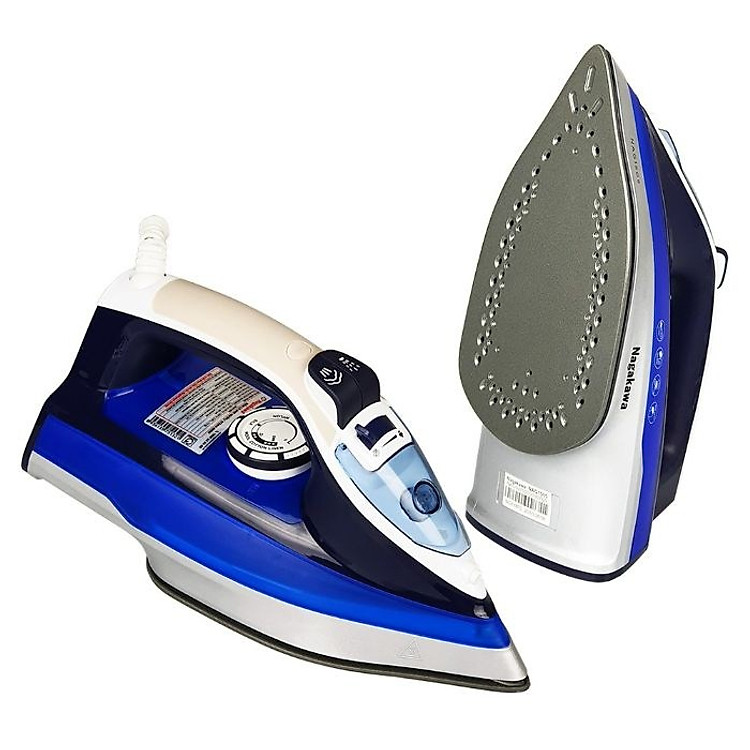Bàn ủi hơi nước đa năng 1200W Nagakawa NAG1505 mặt đế bàn ủi chống dính, chức năng phun hơi, phun tia nước và phun hơi mạnh được điều chỉnh linh hoạt với mọi loại vải - Hàng nhập khẩu
