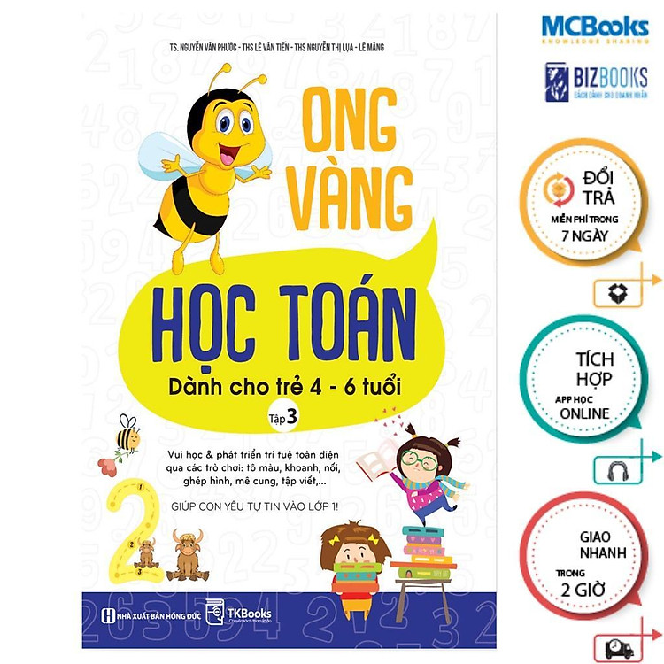 Ong Vàng Học Toán Dành Cho Trẻ 4 - 6 Tuổi - Tập 3 + 4 - Ảnh 3