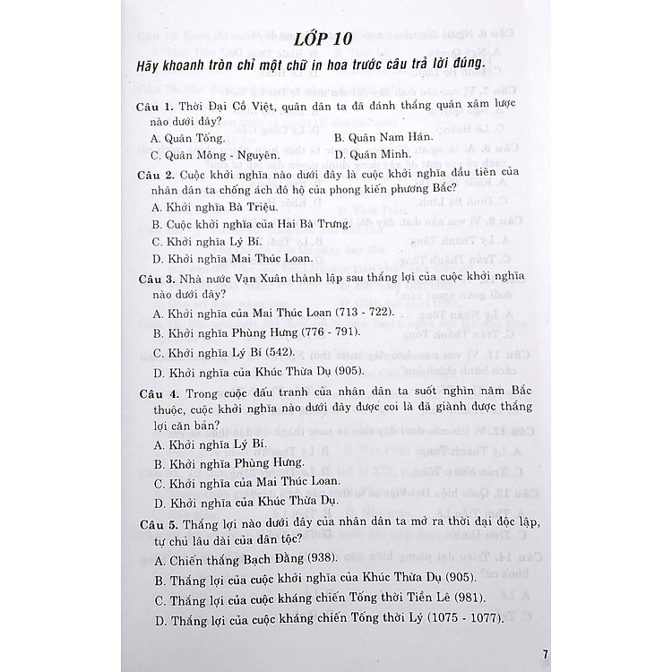 Ôn Tập Luyện Thi Trắc Nghiệm - THPT Quốc Gia 2022: Lịch Sử - Địa Lí - GDCD - Ảnh 5