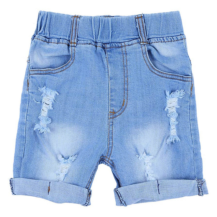 Quần Jeans Bé Trai Rách BONCHOP QBT-110125660nhat - Xanh Nhạt