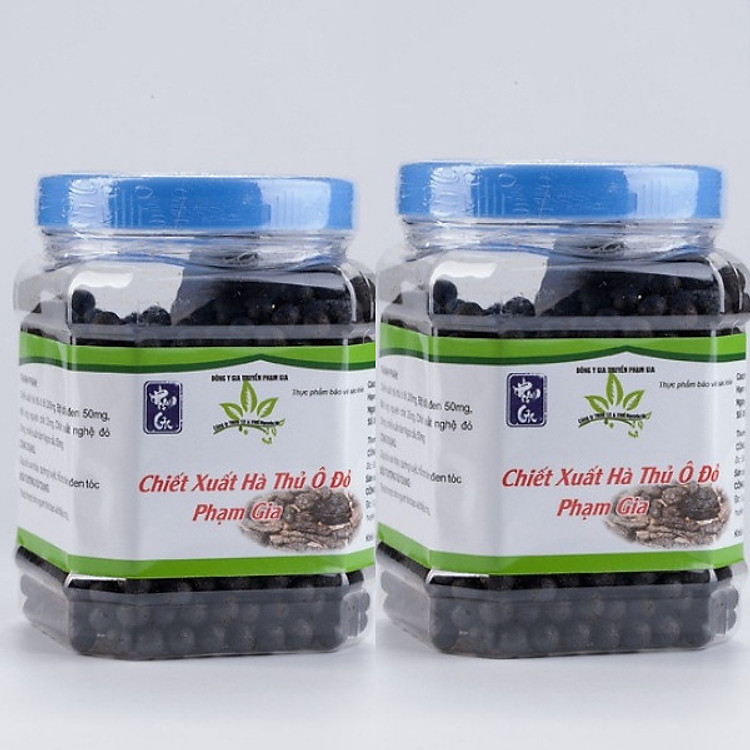Combo 2 Hộp Hà Thủ Ô Đỏ Phạm Gia (650g) - Bồi Bổ Cơ Thể, Đẹp Da, Đen Tóc, Giảm Rụng Tóc ,Tóc Bạc Sớm
