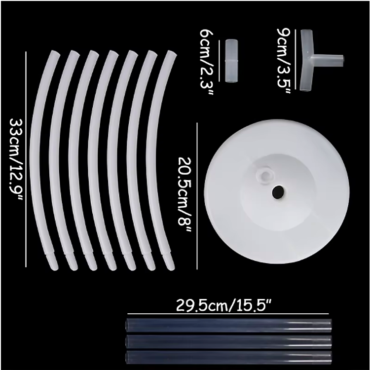 Trụ bóng bay ngôi sao trái tim - trang trí sinh nhật - Ảnh 5