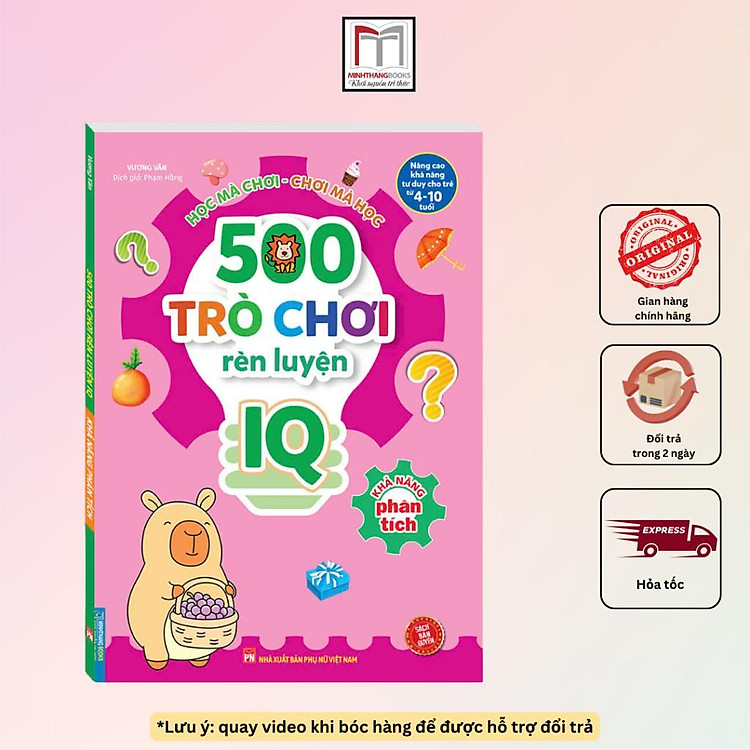 500 Trò Chơi Rèn Luyện IQ Cho Trẻ 4 – 10 Tuổi