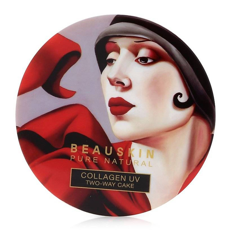 Phấn phủ phấn nén trang điểm Beauskin Collagen UV Two-way Cake siêu mịn lâu trôi Cao cấp Hàn quốc ( Số 21 sáng mịn tự nhiên)