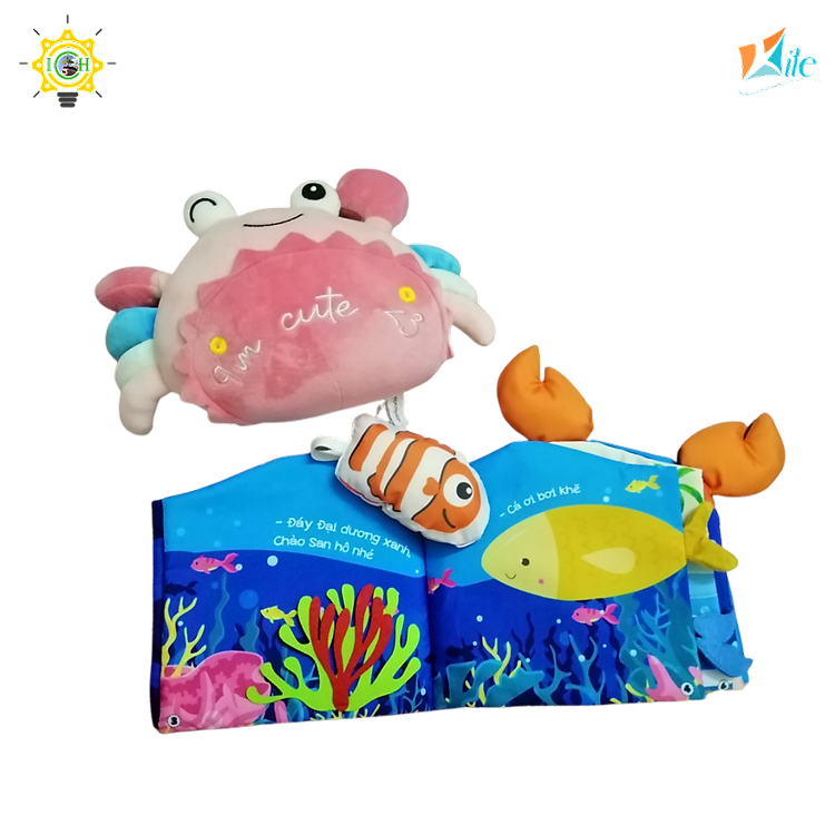 Sách vải đại dương KITE 2325A008 cho bé Chính hãng Tiết kiệm - Hình ảnh 2