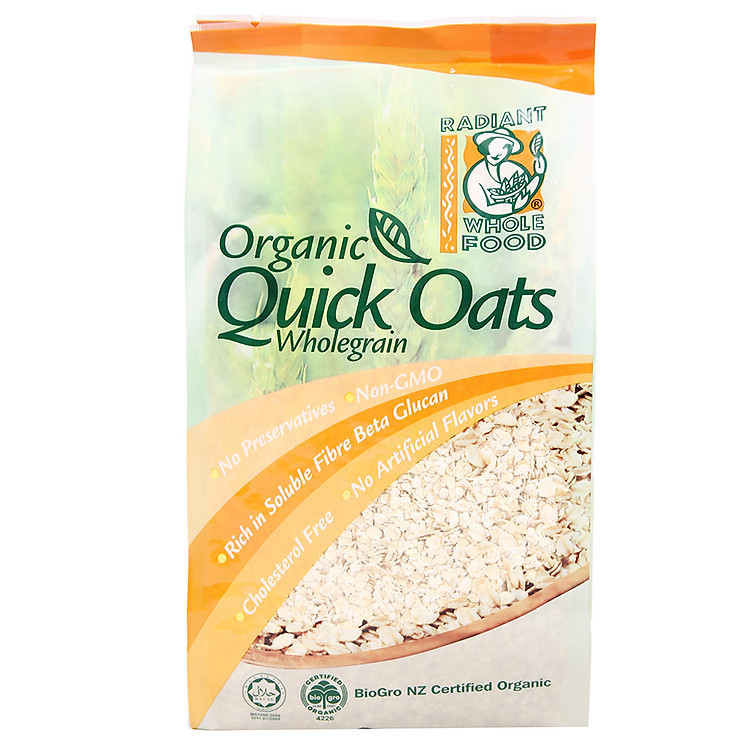 Yến Mạch Ăn Liền Hữu Cơ Radiant Code (500g)