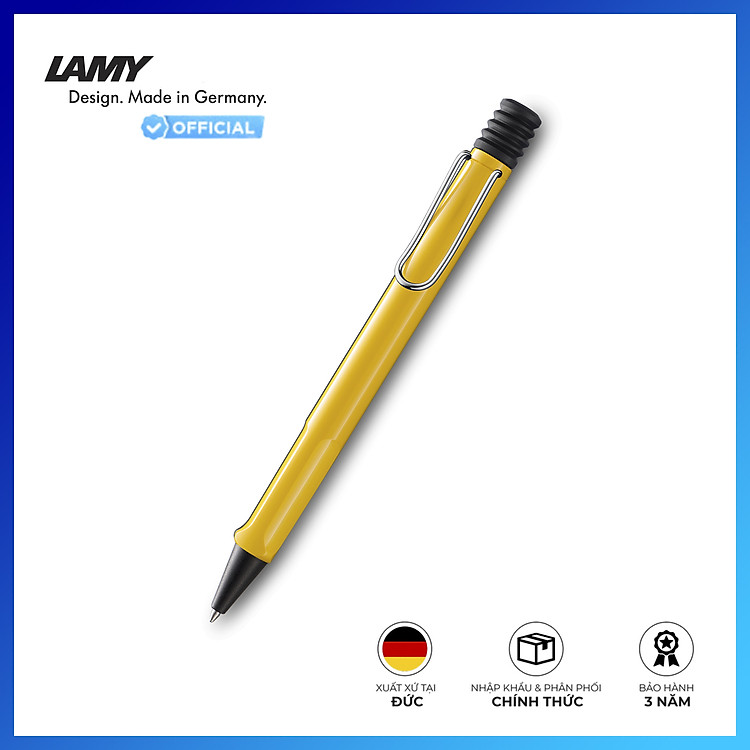 Bút Bi Lamy Safari Shiny Yellow 218 – Mực xanh