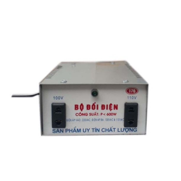 Biến thế đổi điện 220v-100v ,công suất 600w,lõi đồng 100%