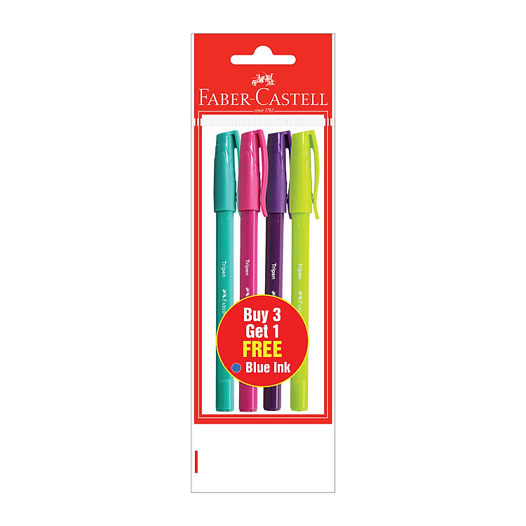 Bút Bi Tripen - Faber-Castell 548704 (4 Cây)