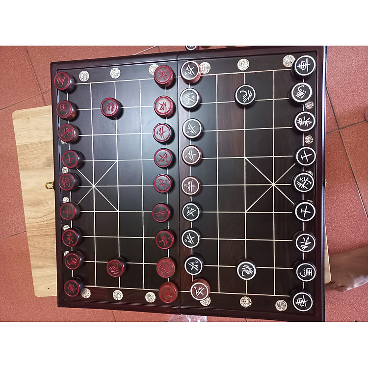 Tìm mua tại Avakids: Bàn cờ tướng gỗ trắc 50x50cm - Ngập tràn khuyến mãi