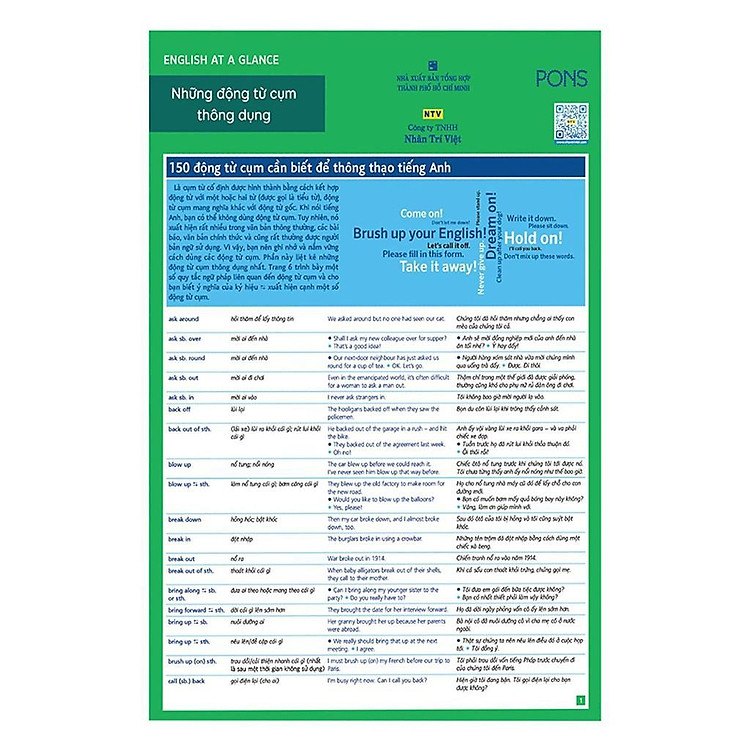 Lazada: English At A Glance – Những Động Từ Cụm Thông Dụng