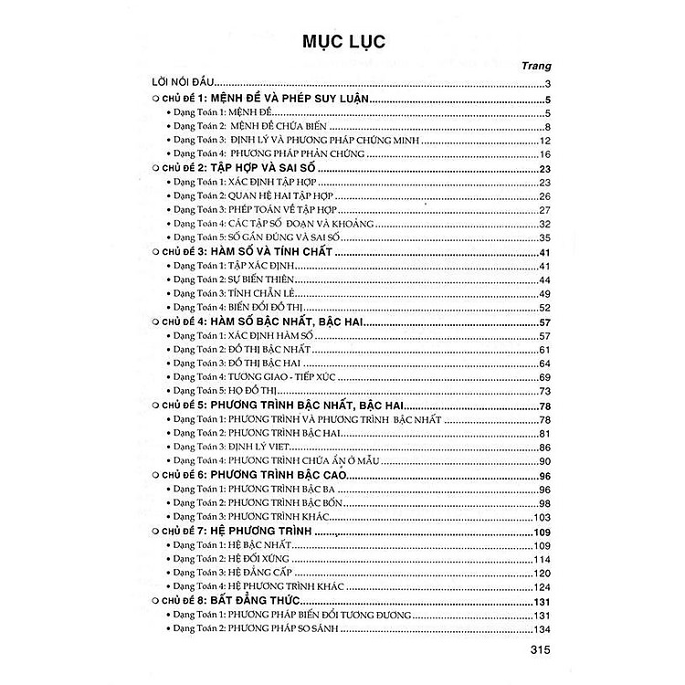 Phương Pháp Giải Các Chủ Đề Căn Bản Đại Số Lớp 10 - Ảnh 3