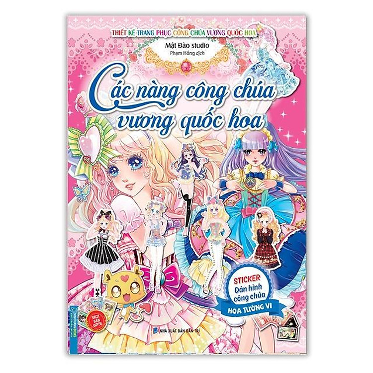 Sticker Các Nàng Công Chúa Vương Quốc Hoa - Hoa Tường Vi & Hoa Tuy Líp - Ảnh 3