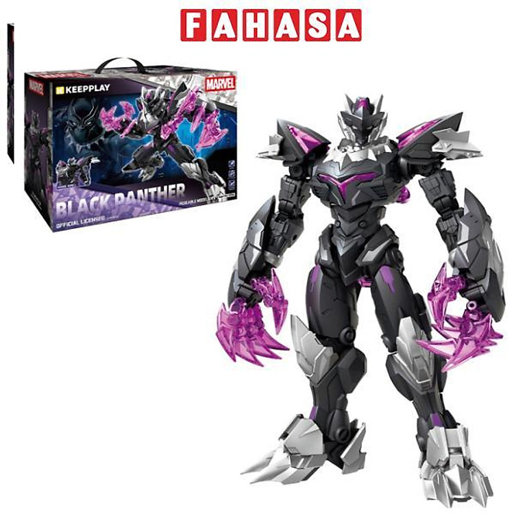 Đồ Chơi Lắp Ráp Mô Hình Marvel Mecha Black Panther - Keepplay 73053