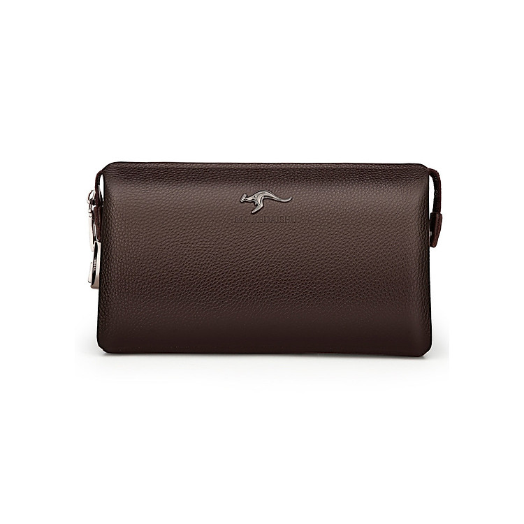 Ví Da Nam Cầm Tay - Bóp Da Thời Trang Cao Cấp Có Khóa Số Thông Minh - KAW21 - Nâu