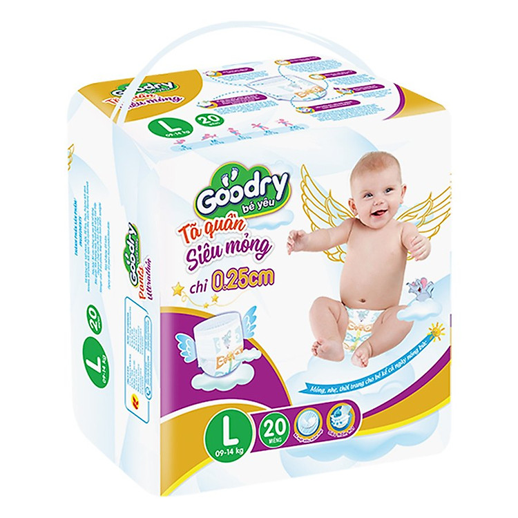 Tã Quần Goodry Utrathin Siêu Mỏng PGUL20NM L20 (20 Miếng)
