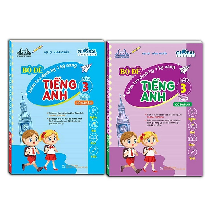 ` Sách - Combo 2c - GLOBAL SUCCESS - Bộ đề kiểm tra định kỳ 4 kỹ năng tiếng anh lớp 3 (có đáp án)