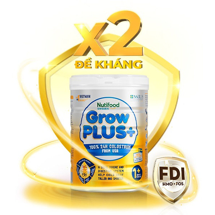 Sữa Bột GrowPLUS+ Vàng Nutifood 850g Hàng chuẩn Tiết kiệm - Hình ảnh 5