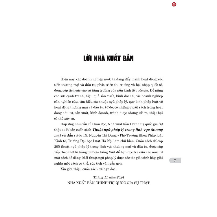 Thuật ngữ pháp lý trong lĩnh vực thương mại và đầu tư - bản in 2024 - Ảnh 3