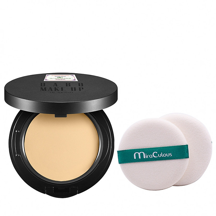 Phấn phủ kiềm dầu cao cấp Hàn Quốc Dabo Make-Up SPF 36 PA+++ (11g) – Hàng Chính Hãng + Tặng ngay Bông tán kem nền, phấn siêu mềm mịn Mira Culous (2 miếng/ túi) – Hàng chính hãng