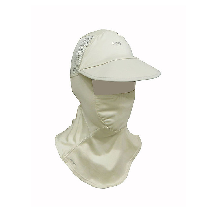 Nón khẩu trang chống nắng UPF50+ kem Zigzag MAS00305