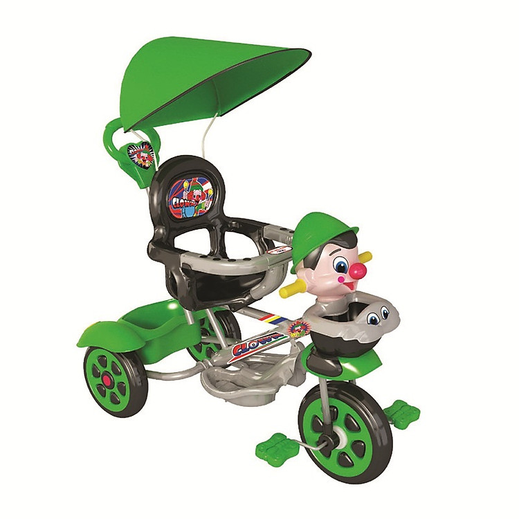 Xe 3 Bánh Nhựa Chợ Lớn L10 Chú Hề BH (Có Nhạc) - M1626B-X3B - Giao màu ngẫu nhiên