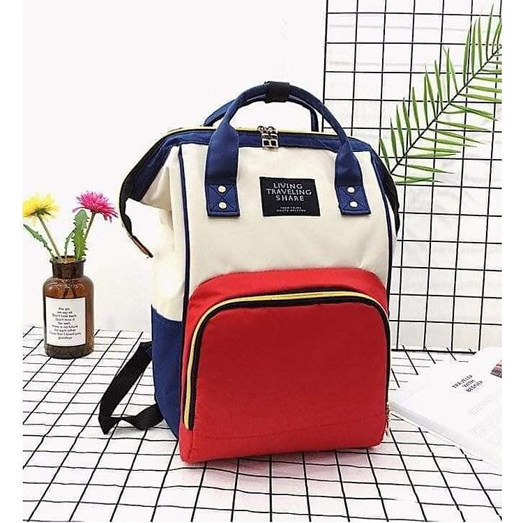 Balo thời trang đa năng cho Mẹ và Bé yêu, balo bỉm sữa nhiều ngăn siêu tiện dụng