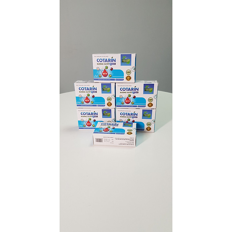 Combo 6 hộp Thực phẩm bảo vệ sức khỏe: COTARIN – HỖ TRỢ BỆNH TIỂU ĐƯỜNG TYPE 2