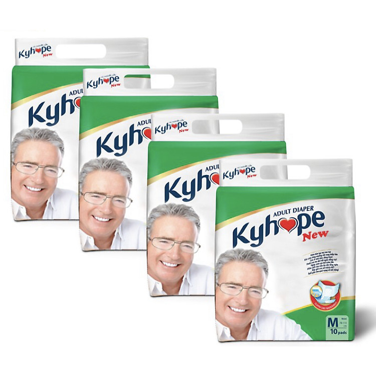 Combo 4 Tã dán người lớn Kyhope New M 10 miếng