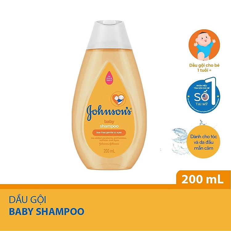 Dầu gội Johnson's Baby dịu nhẹ (200ml)