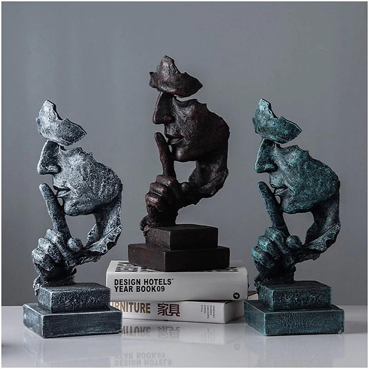 Tượng Decor IM LẶNG LÀ VÀNG