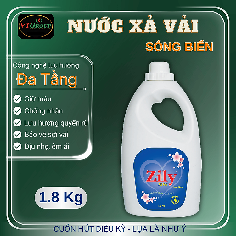 Nước Xả Vải Zily lưu hương dài lâu 1.8 kg