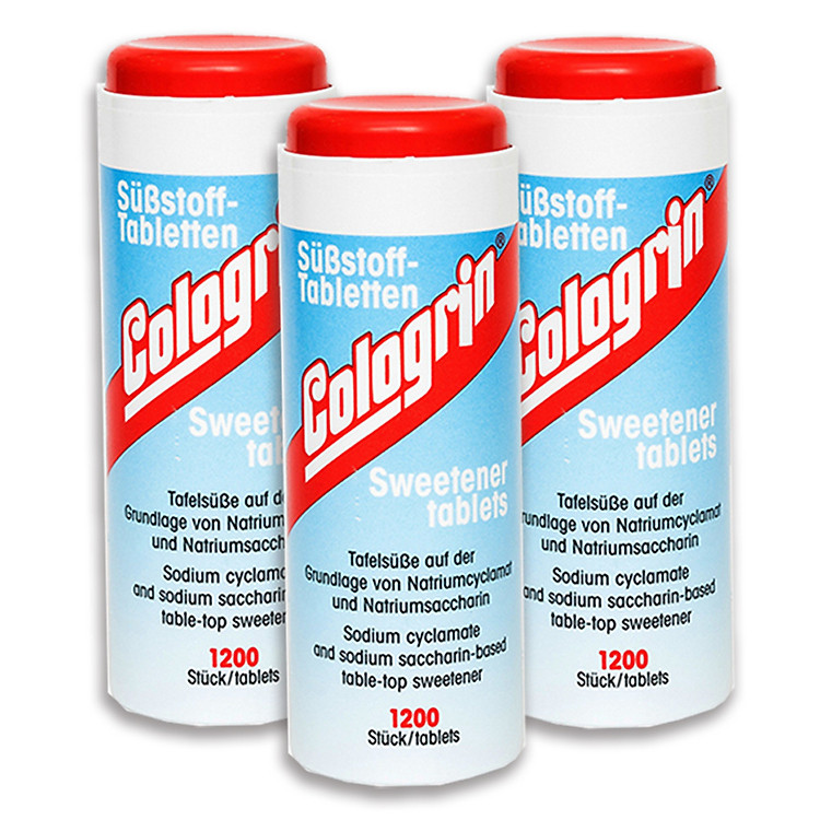 Combo 3 Lọ Thực Phẩm Chức Năng Đường Ăn Kiêng Thấp Calo Cologrin Kruger (1200 viên/ lọ)