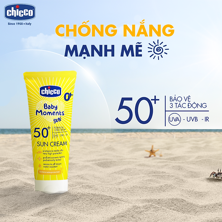 Kem chống nắng Chicco SPF 50+ Chính hãng Tiết kiệm - Hình ảnh 5