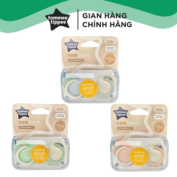 Ty Ngậm Sơ Sinh Tommee Tippee 0-2 Tháng Chính hãng Ưu đãi
