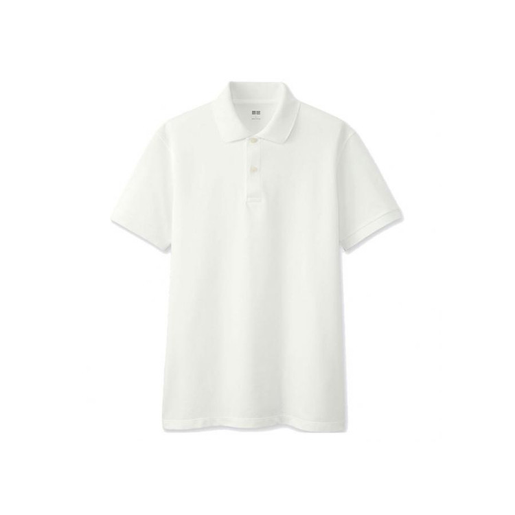 Áo Thun Polo Vải Cá Sấu màu Trắng