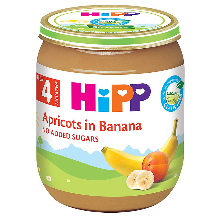 Dinh Dưỡng Đóng Lọ Chuối Mơ HiPP 125g - 4200