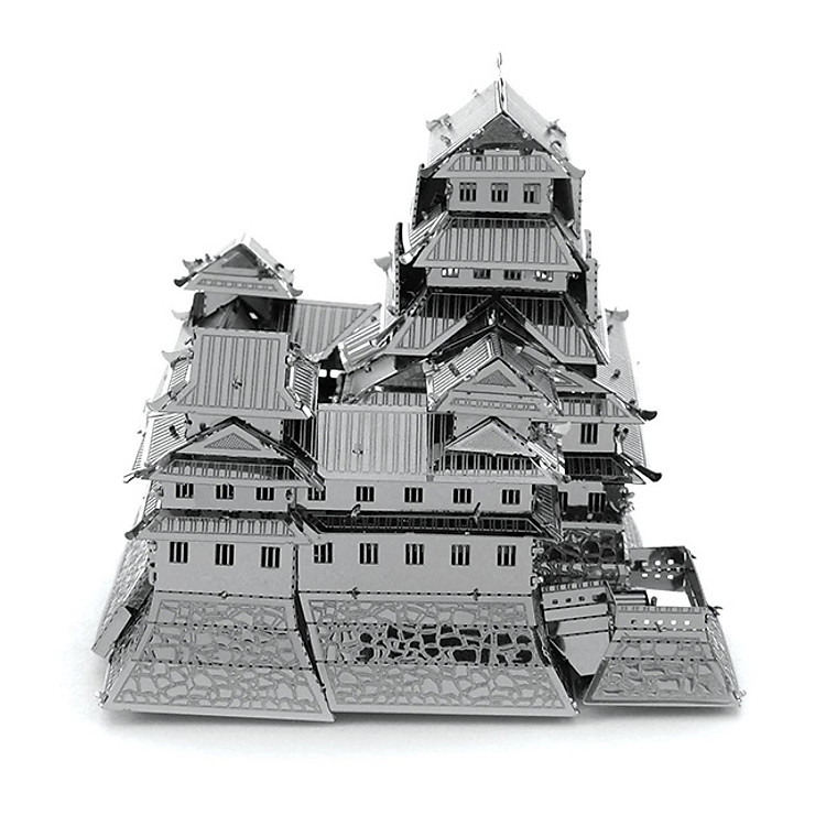 Đồ chơi trẻ em - Đồ chơi mô hình lắp ghép trang trí trưng bày 3D Lâu Đài Himeji Nhật Bản bằng thép không gỉ