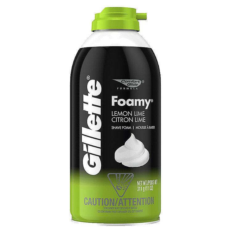 Bọt Cạo Râu Gillette Lemon Lime Shave, Hương Chanh