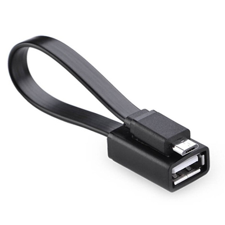 Cáp OTG micro USB chuẩn 2.0 dẹt Ugreen 10821-20cm Hàng Chính Hãng
